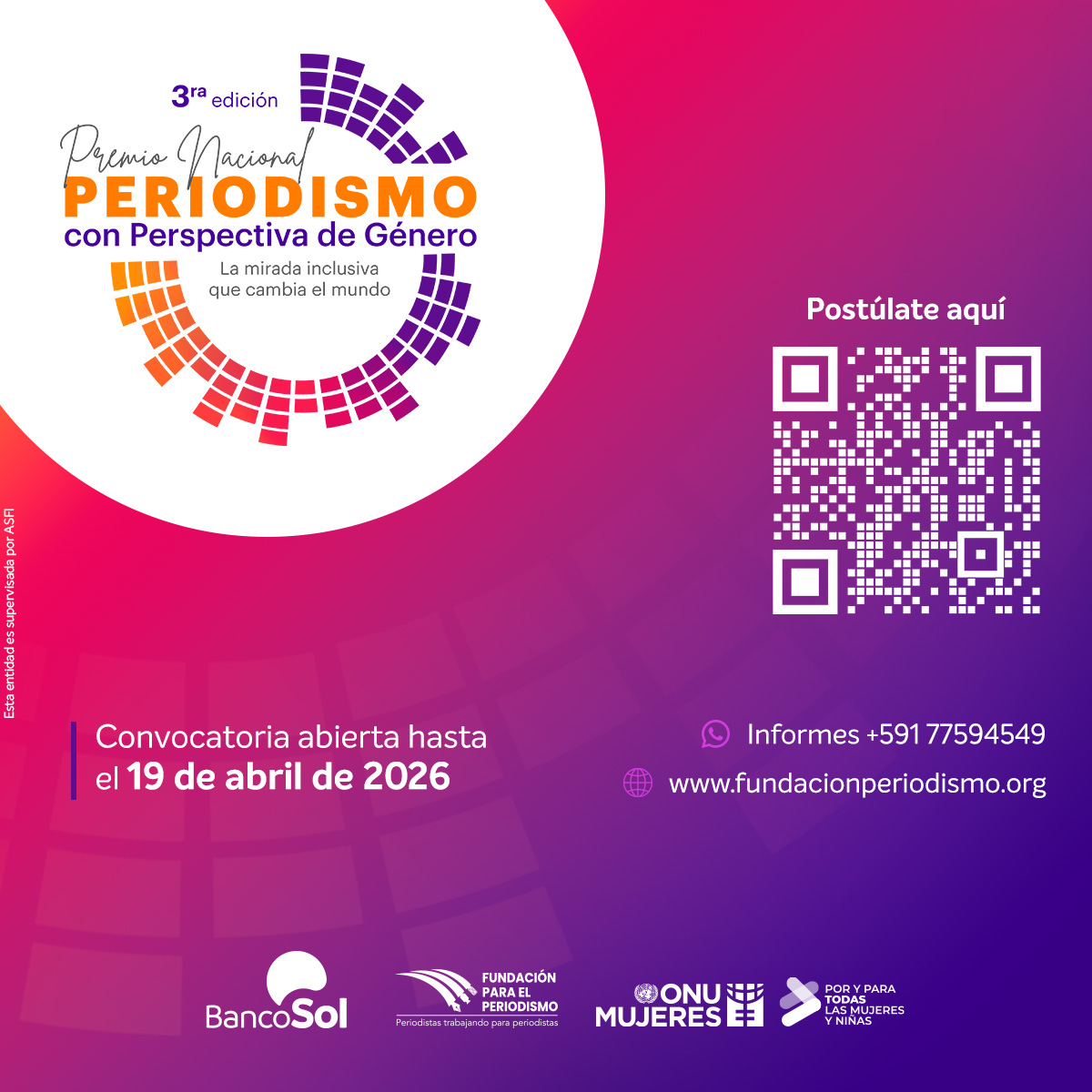 Premio nacional de periodismo con perspectiva de género