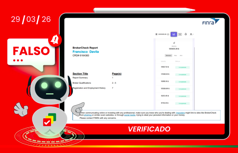Alerta de estafa FINRA