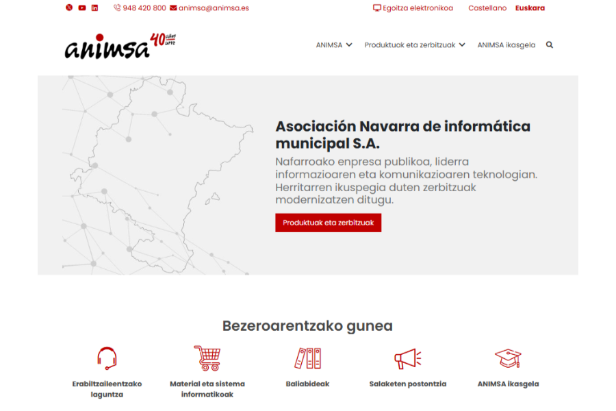 ANIMSAk webgune berria argitaratu du, erabiltzaileen esperientzia hobetzeko diseinatua