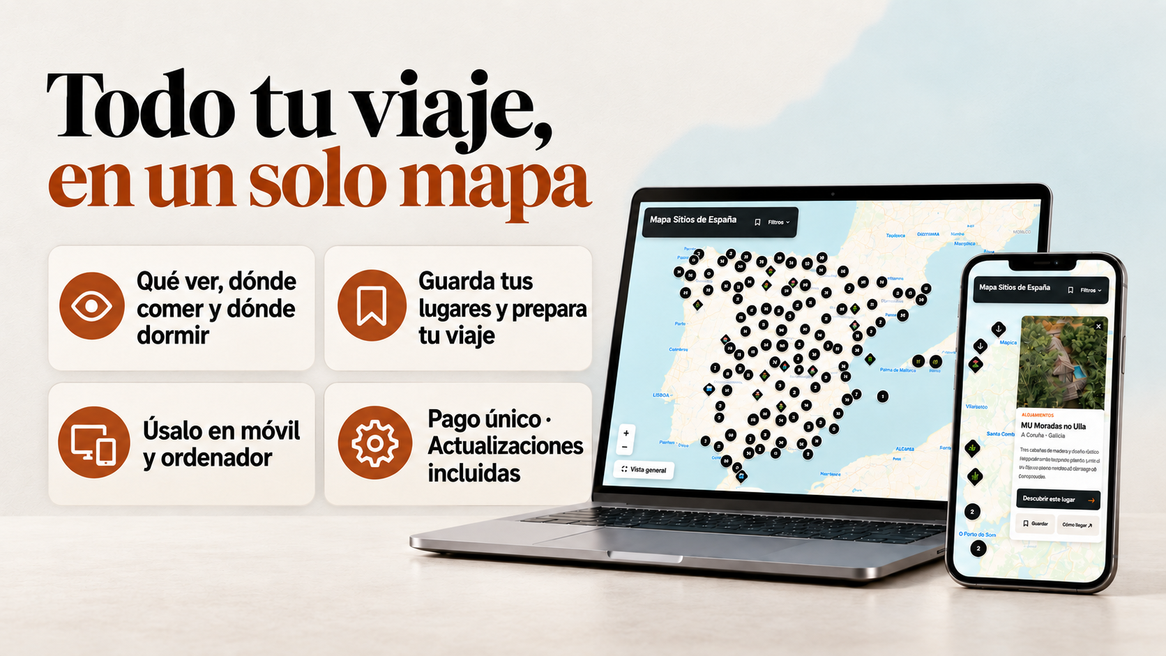 Mapa Sitios de España