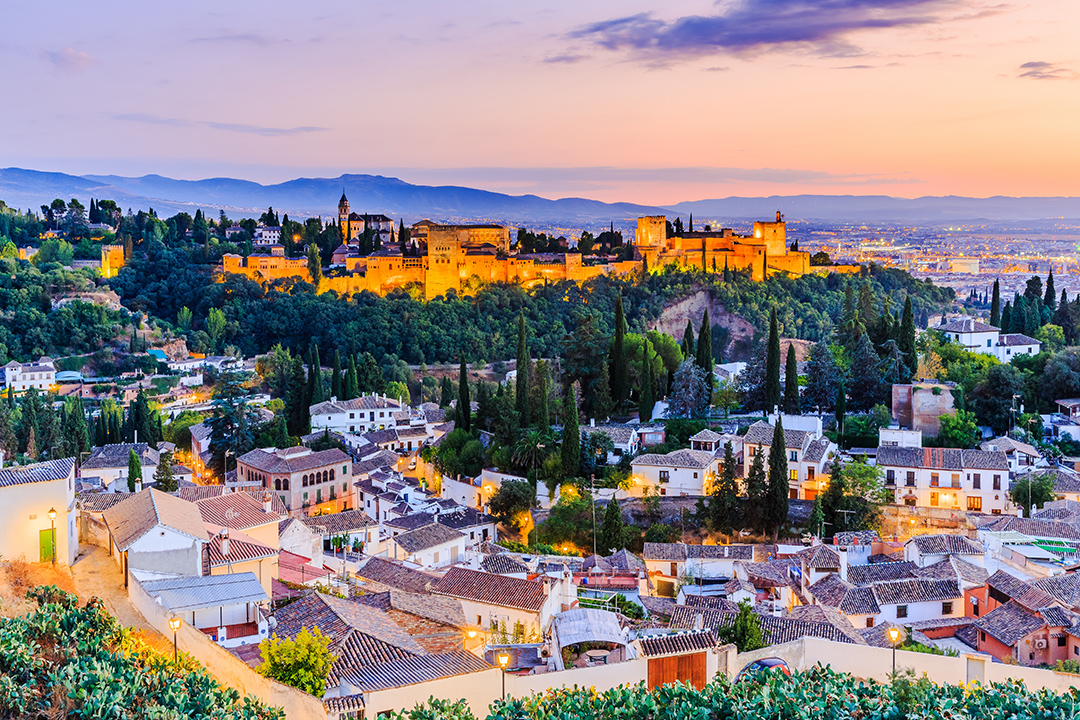 Vista de Granada desde el mirador de San Miguel Alto