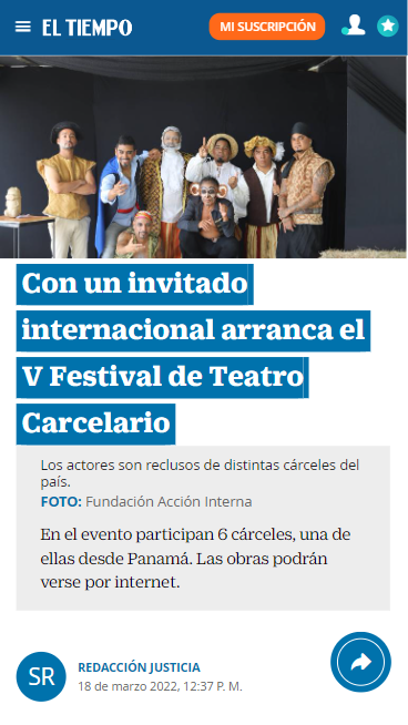 V Festival de teatro carcelario