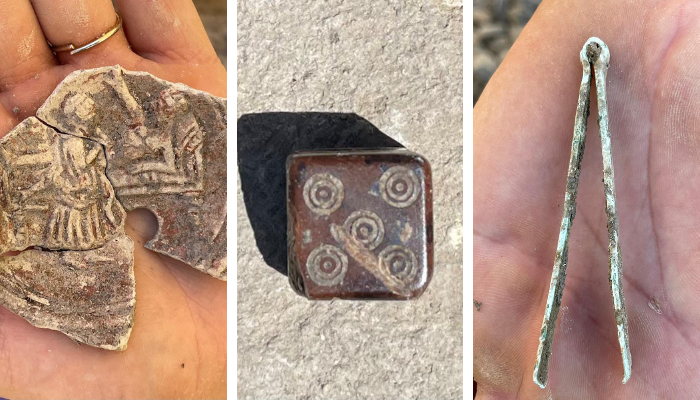 Elemento de la vida cotidiana encontrados durante las excavaciones